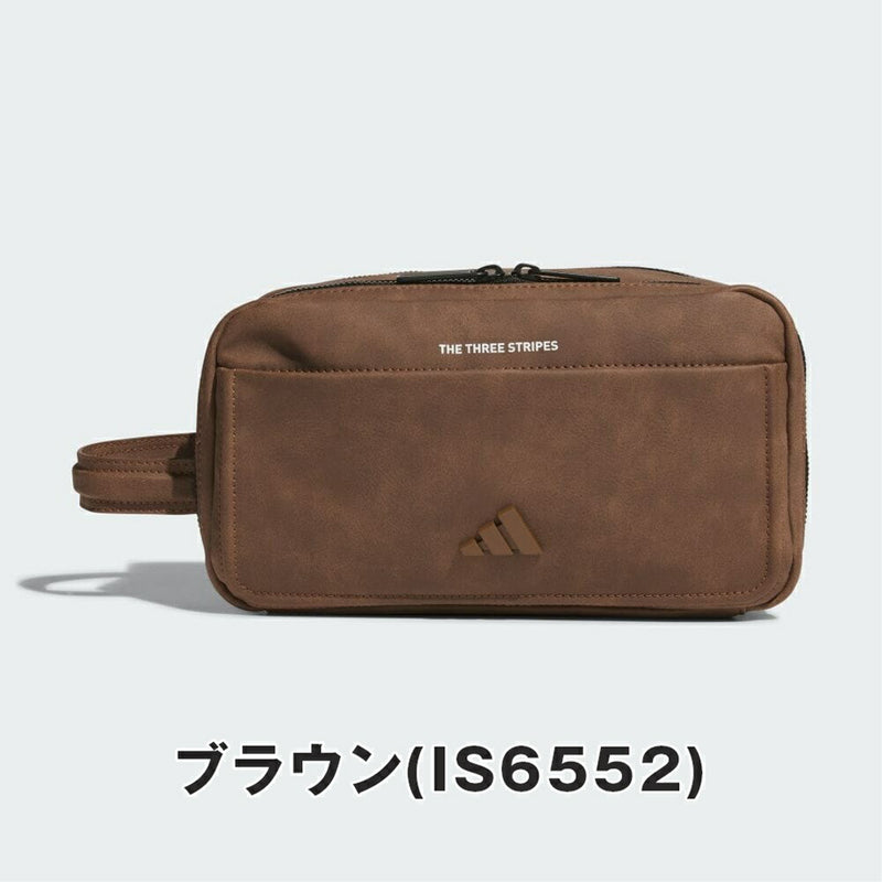 ベストスポーツ adidas（アディダス）製品。adidas 合成皮革 ツージップ ポーチ 24FW JTY32