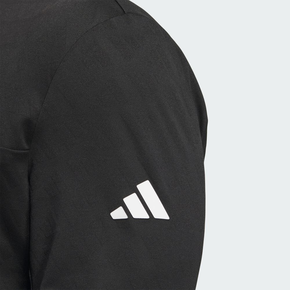 adidas ジャカード UVケア付き モックネック 長袖シャツ 24FW JTY71