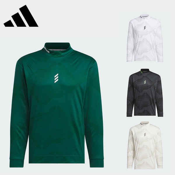 割引対象商品（3,000円以上） adidas（アディダスメイド）製品。adidas コードカオス モックネック 長袖シャツ 24FW KSL86