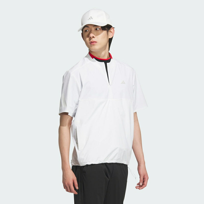 ベストスポーツ adidas（アディダスメイド）製品。adidas アディゼロ 撥水 ハーフジップ 半袖ウィンドウ 25SS KTN24