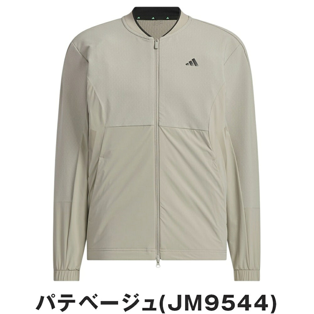 adidas アディゼロ 撥水 軽量 ファブリックミックス フルジップ