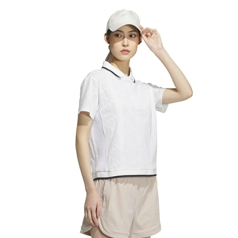 ベストスポーツ adidas（アディダス）製品。adidas ビヨンド ザ コース ジャガードBOS ロゴ ボックスシルエット 半袖ポロ 25SS KTN34