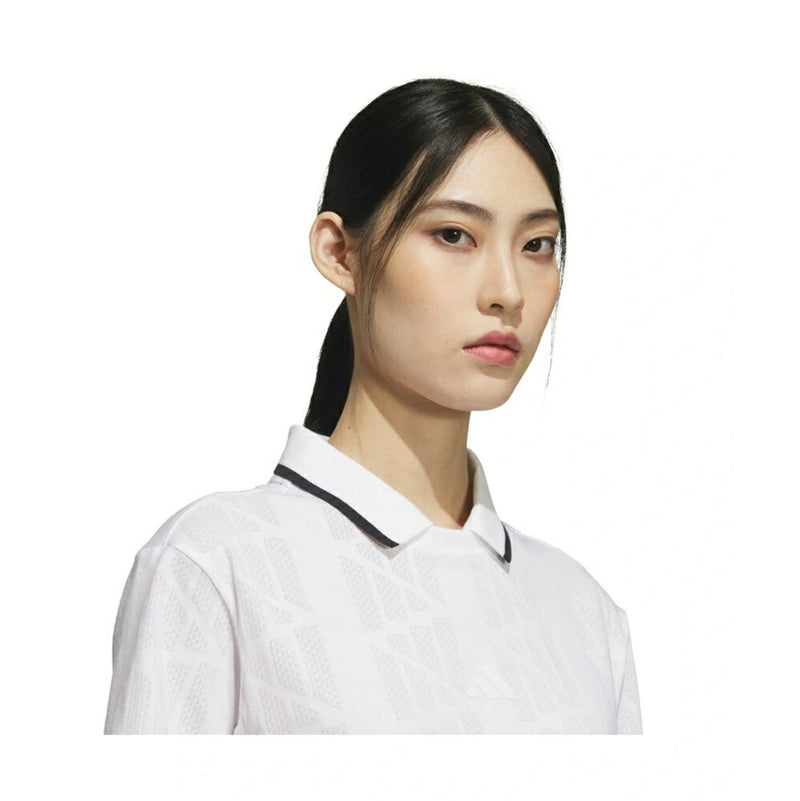 ベストスポーツ adidas（アディダス）製品。adidas ビヨンド ザ コース ジャガードBOS ロゴ ボックスシルエット 半袖ポロ 25SS KTN34