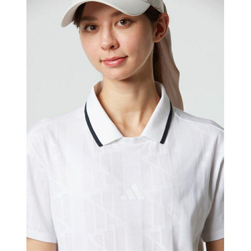 ベストスポーツ adidas（アディダス）製品。adidas ビヨンド ザ コース ジャガードBOS ロゴ ボックスシルエット 半袖ポロ 25SS KTN34