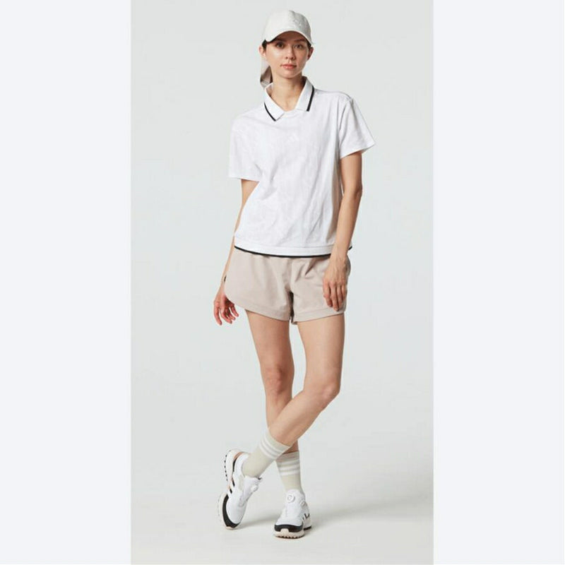 ベストスポーツ adidas（アディダス）製品。adidas ビヨンド ザ コース ジャガードBOS ロゴ ボックスシルエット 半袖ポロ 25SS KTN34