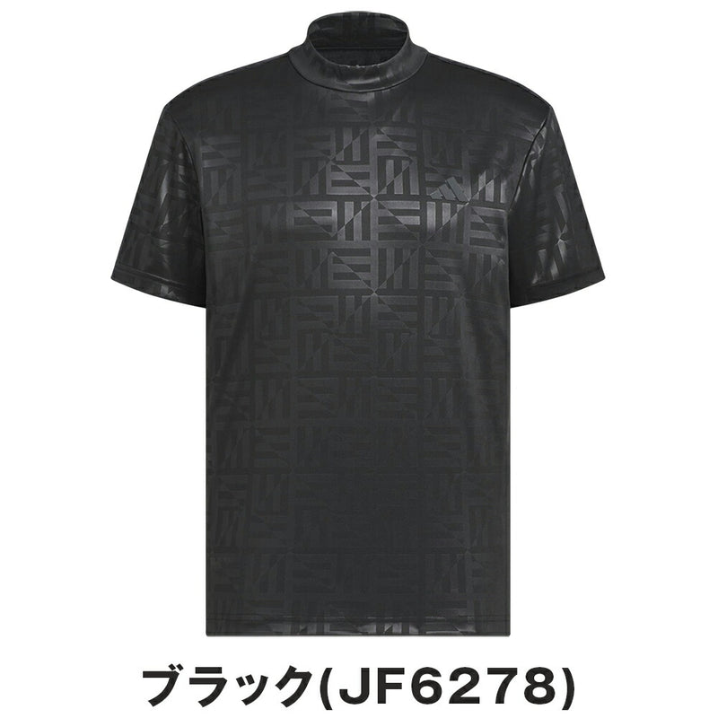 ベストスポーツ adidas（アディダス）製品。adidas BOSロゴ柄デボス モックネック 半袖シャツ 25SS KVH25