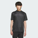 ベストスポーツ adidas（アディダス）製品。adidas BOSロゴ柄デボス モックネック 半袖シャツ 25SS KVH25