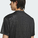 ベストスポーツ adidas（アディダス）製品。adidas BOSロゴ柄デボス モックネック 半袖シャツ 25SS KVH25