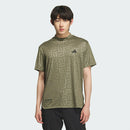 ベストスポーツ adidas（アディダス）製品。adidas BOSロゴ柄デボス モックネック 半袖シャツ 25SS KVH25