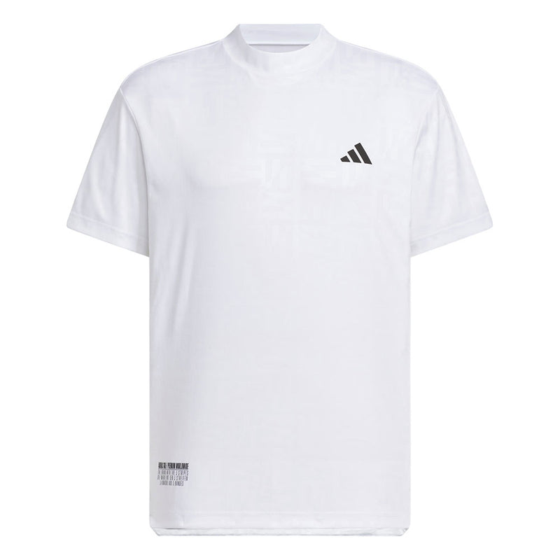 ベストスポーツ adidas BOSロゴ柄デボス モックネック 半袖シャツ 25SS KVH25