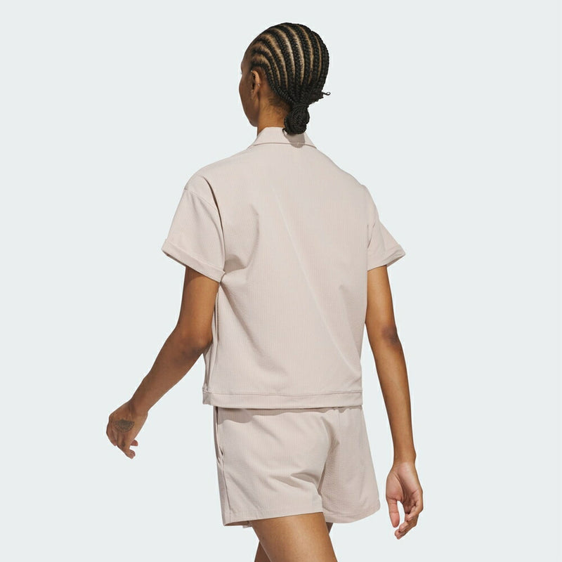 ブラウス シャツ アディダス adidas ビヨンド ザ コース 撥水 ボックスシルエット 2way半袖シャツ レディース adidas ブラウス シャツ アディダス ビヨンド ザ コース 撥水