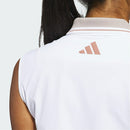 ベストスポーツ adidas（アディダス）製品。adidas ビヨンド ザ コース ルーズ ツイストニット ツーボタン ノースリーブポロ 25SS KWI00