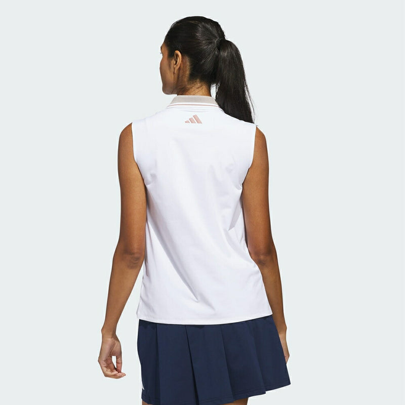 ベストスポーツ adidas（アディダス）製品。adidas ビヨンド ザ コース ルーズ ツイストニット ツーボタン ノースリーブポロ 25SS KWI00