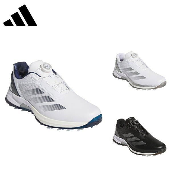 ゴルフ - シューズ adidas（アディダス）製品。adidas アディゼロ ZG LO ボア スパイクレス ゴルフシューズ 25FW OMX77