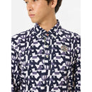 ベストスポーツ and per se（アンパスィ）製品。and per se プリンテッドジャージー 長袖プルオーバーシャツ(メンズ) 24FW AMF9324X3