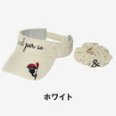 ベストスポーツ and per se（アンパスィ）製品。and per se シュシュ付きベロアサンバイザー(レディース) 24FW AFF8704