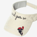 ベストスポーツ and per se（アンパスィ）製品。and per se シュシュ付きベロアサンバイザー(レディース) 24FW AFF8704