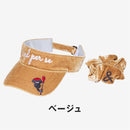 ベストスポーツ and per se（アンパスィ）製品。and per se シュシュ付きベロアサンバイザー(レディース) 24FW AFF8704