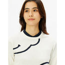 ベストスポーツ and per se（アンパスィ）製品。and per se コットンミックスecoニット長袖セーター(レディース) 24SS AFS2304A1