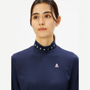 ベストスポーツ and per se（アンパスィ）製品。and per se ショットスムーザー長袖モックネックシャツ(レディース) 24SS AFS9224V4