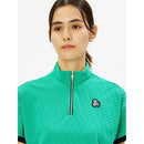 ベストスポーツ and per se（アンパスィ）製品。and per se ドライジャカードパイル半袖ハーフジップシャツ(レディース) 24SS AFS9534V8