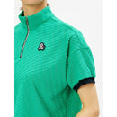 ベストスポーツ and per se（アンパスィ）製品。and per se ドライジャカードパイル半袖ハーフジップシャツ(レディース) 24SS AFS9534V8