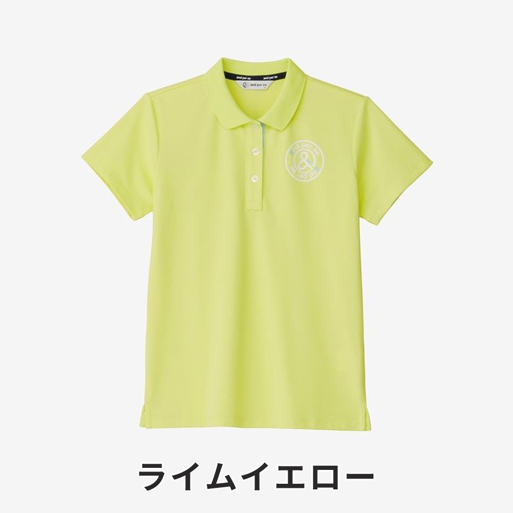 and per se SWING DRYシードステッチ半袖ポロシャツ(レディース