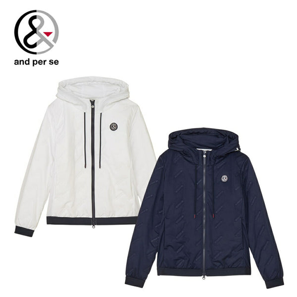 ゴルフ - ウェア and per se（アンパスィ）製品。and per se エアジャスター中わたフーディーブルゾン(レディース) 25FW AFF1115G3