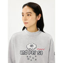 ベストスポーツ and per se（アンパスィ）製品。and per se ショットスムーザースウェット長袖モックネックプルオーバー 26FW AFF6206J1
