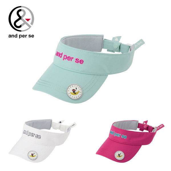ゴルフ用品 2025年春夏 and per se（アンパスィ）製品。and per se バイザー(レディース) 25SS AFS8715