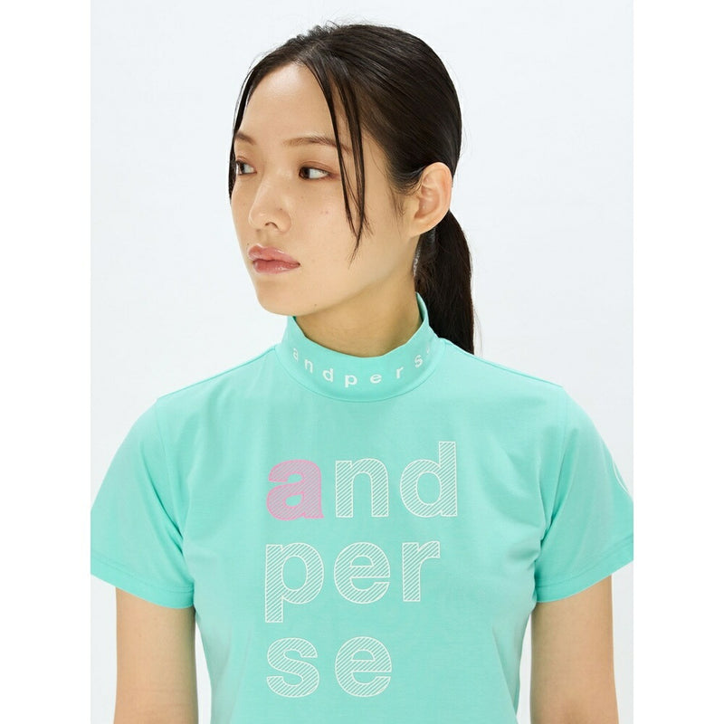 ベストスポーツ and per se（アンパスィ）製品。and per se リファインドライ 半袖モックネックシャツ(レディース) 25SS AFS9505V5