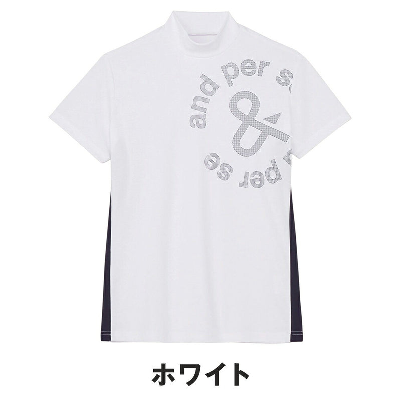 ベストスポーツ and per se（アンパスィ）製品。and per se ソルケア半袖モックネックシャツ(レディース) 25SS AFS9565V9