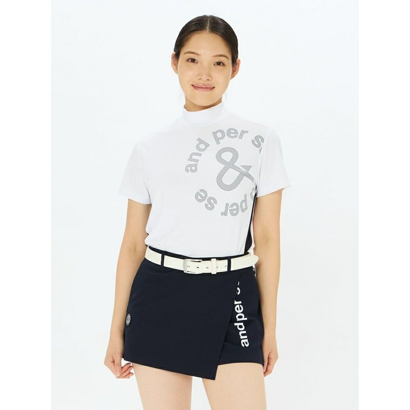 ベストスポーツ and per se（アンパスィ）製品。and per se ソルケア半袖モックネックシャツ(レディース) 25SS AFS9565V9