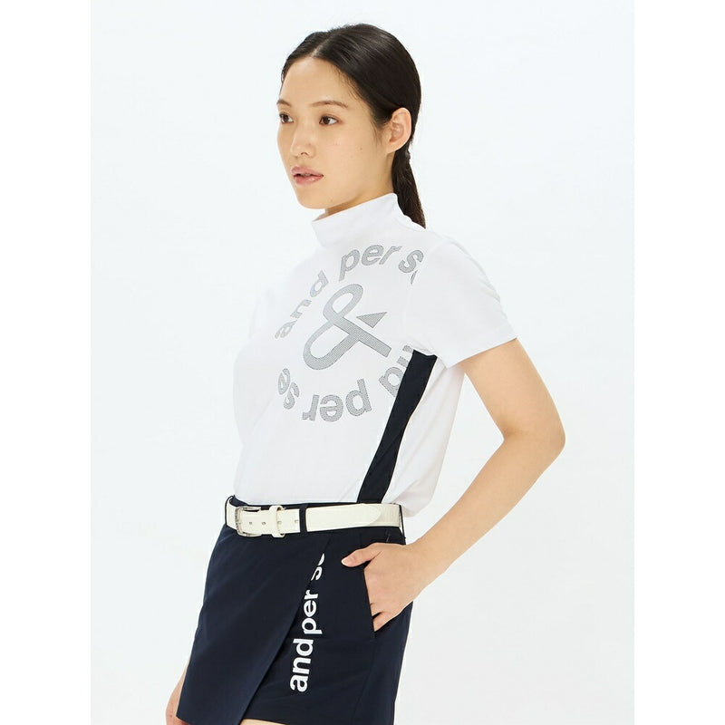 ベストスポーツ and per se（アンパスィ）製品。and per se ソルケア半袖モックネックシャツ(レディース) 25SS AFS9565V9
