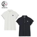 ベストスポーツ and per se（アンパスィ）製品。and per se ロゴジャカード半袖シャツ(レディース) 26SS AFS9626X4