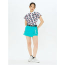 ベストスポーツ and per se（アンパスィ）製品。and per se プリンテッドSD 3Dワッフル半袖シャツ(レディース) 25SS AFS9665X3