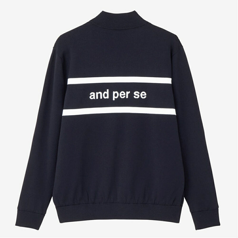 ベストスポーツ and per se（アンパスィ）製品。and per se ウインドシャッター防風ニットブルゾン(メンズ) 25FW AMF2915A3