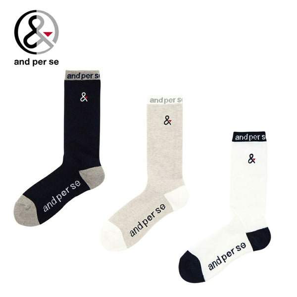 ゴルフ - ウェア and per se（アンパスィ）製品。and per se ロングソックス(メンズ) 25FW AMF8124