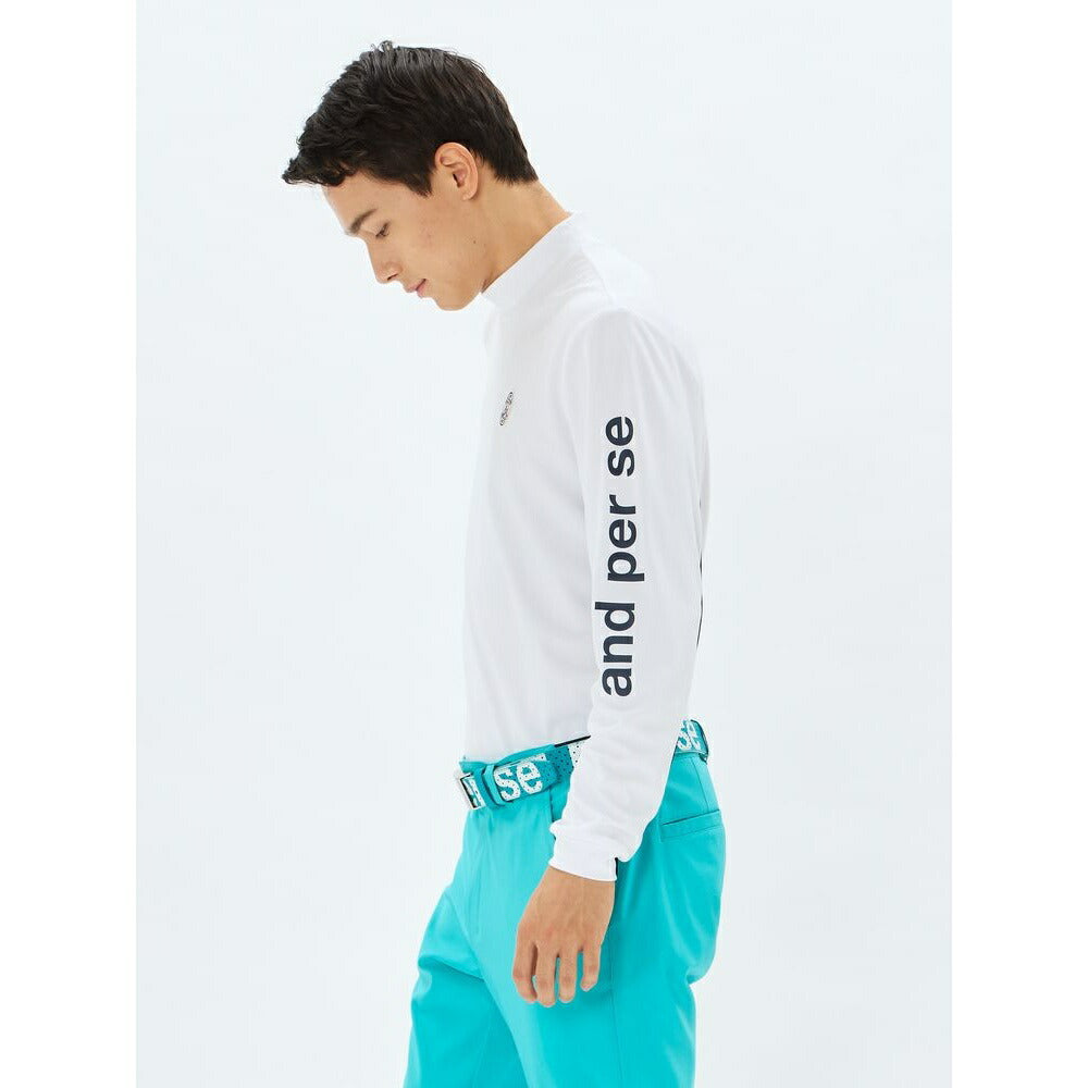 and per se ソルケアハニカム長袖モックネックシャツ(メンズ) 25SS
