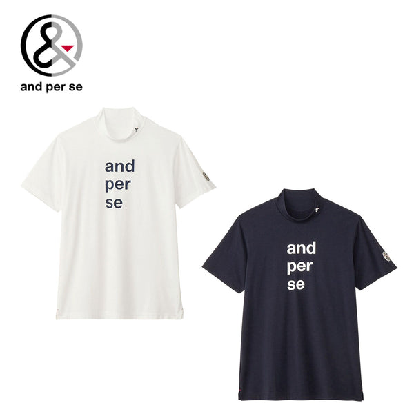 ゴルフ - ウェア - メンズ and per se（アンパスィ）製品。and per se リファインドライ 半袖モックネックシャツ(メンズ) 25SS AMS9505V5