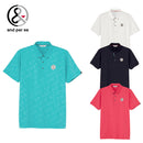 ベストスポーツ and per se（アンパスィ）製品。and per se スイングドライエンボスワッフルボタンダウン半袖シャツ(メンズ) 25SS AMS9645X5