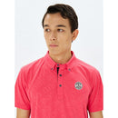 ベストスポーツ and per se（アンパスィ）製品。and per se スイングドライエンボスワッフルボタンダウン半袖シャツ(メンズ) 25SS AMS9645X5