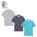 ベストスポーツ and per se（アンパスィ）製品。and per se ソルケアプリンテッド半袖スキッパーシャツ(メンズ) 25SS AMS9685X9