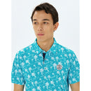 ベストスポーツ and per se（アンパスィ）製品。and per se ソルケアプリンテッド半袖スキッパーシャツ(メンズ) 25SS AMS9685X9