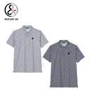 ベストスポーツ and per se（アンパスィ）製品。and per se プリンテッドワッフル半袖シャツ(メンズ) 25SS AMS9695Z5