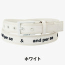 ベストスポーツ and per se（アンパスィ）製品。and per se テープロゴベルト(ユニセックス) 26FW AUF7406