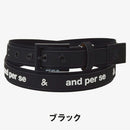ベストスポーツ and per se（アンパスィ）製品。and per se テープロゴベルト(ユニセックス) 26FW AUF7406