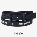 ベストスポーツ and per se（アンパスィ）製品。and per se テープロゴベルト(ユニセックス) 26FW AUF7406
