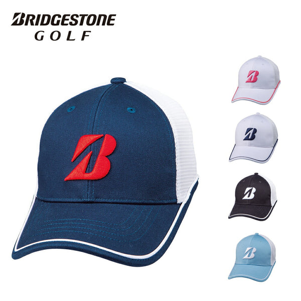 割引対象商品（3,000円以上） BRIDGESTONE（ブリヂストン）製品。BRIDGESTONE レディスプロモデルハーフメッシュキャップ 24SS CPG353