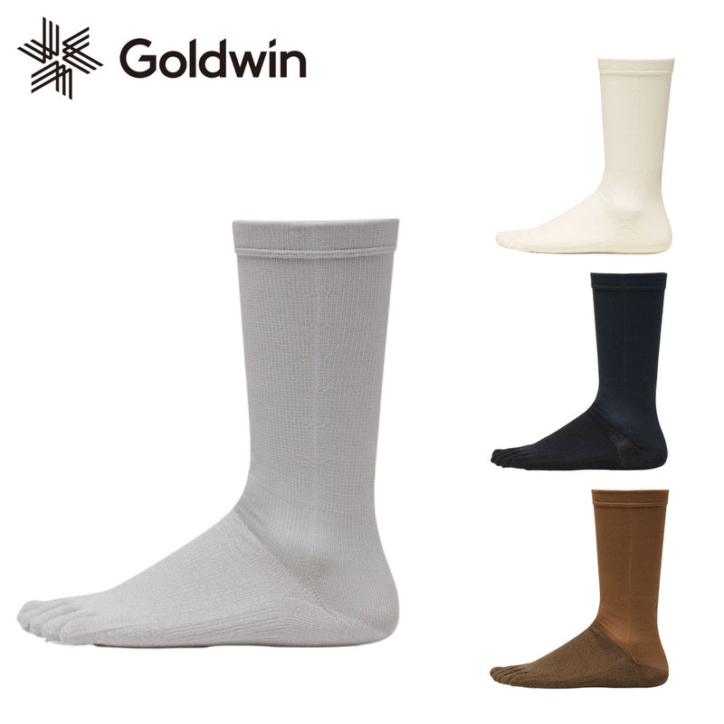 ベストスポーツ Goldwin（ゴールドウイン）製品。Goldwin C3fit ペーパーファイバー5本指ミッドカットソックス ユニセックス GC25104